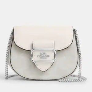 Coach - Signature Canvas Morgan Card Case With Chain (NWT)